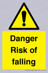Danger Risk of falling